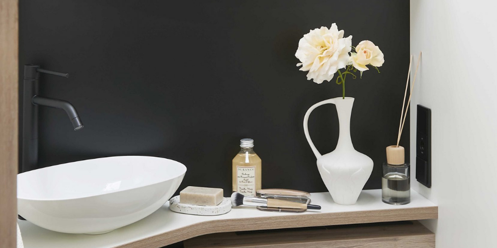 Une douche spacieuse